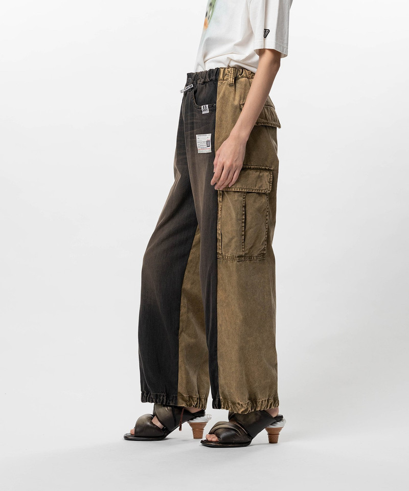 Maison MIHARAYASUHIRO Front Back Combined Denim Pants outlook