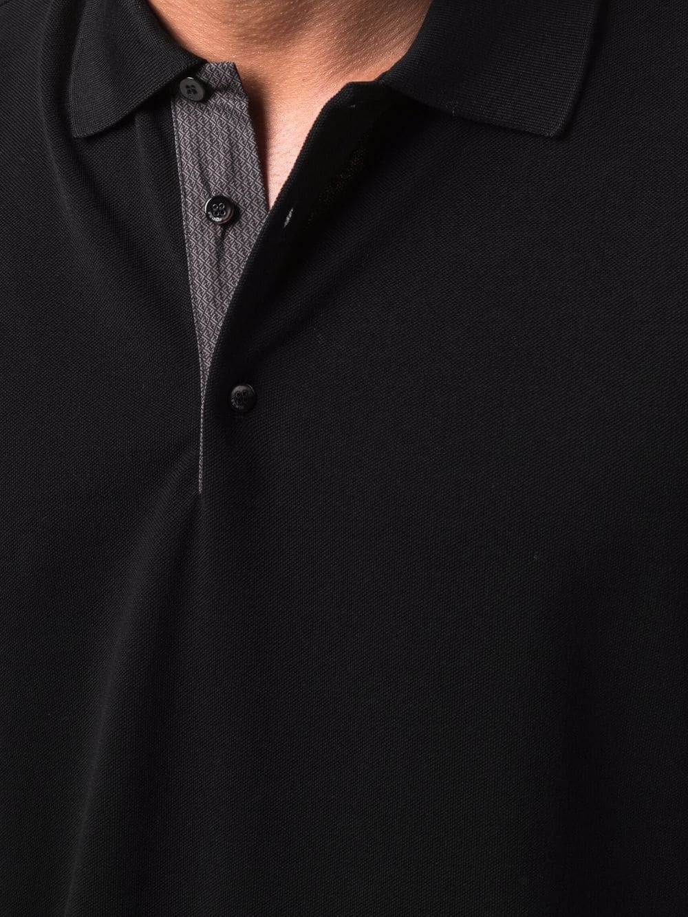 concealed FF-trim polo shirt - 5