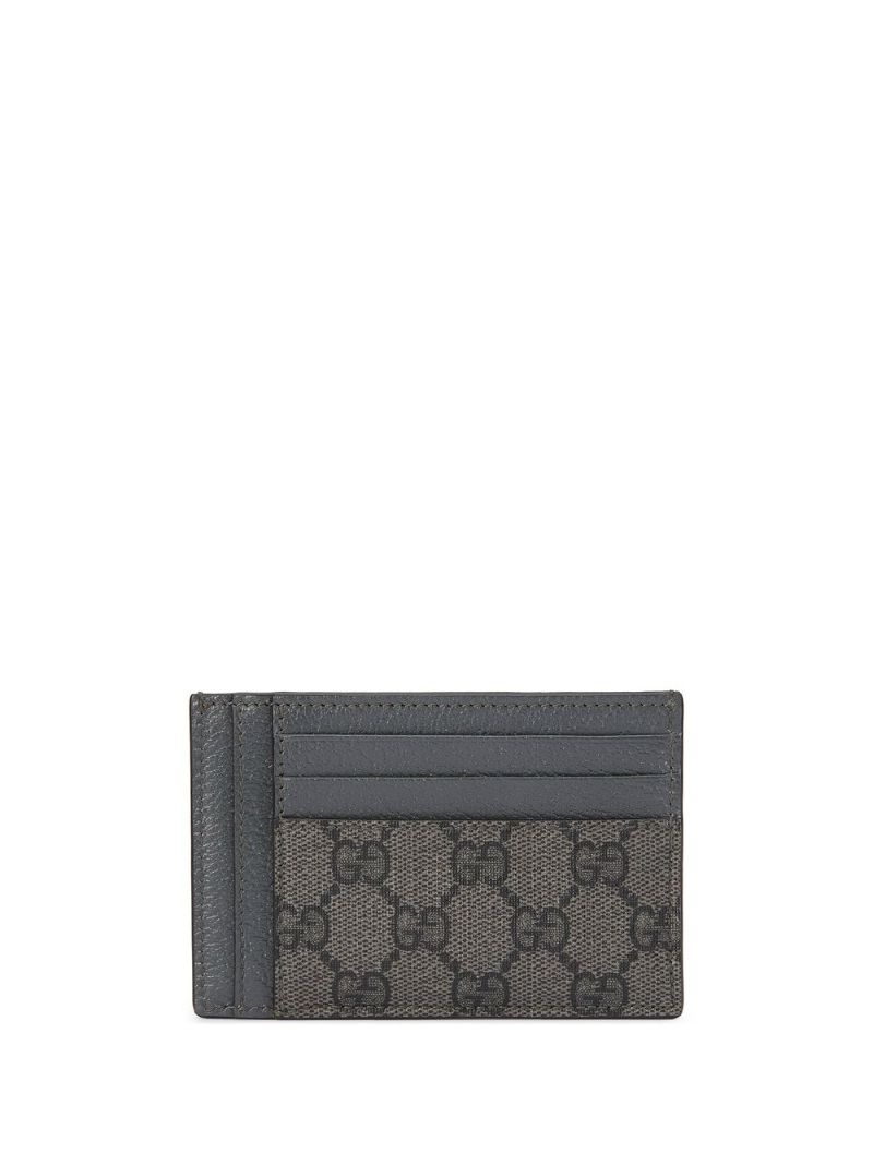 Ophidia leather-trim cardholder - 2