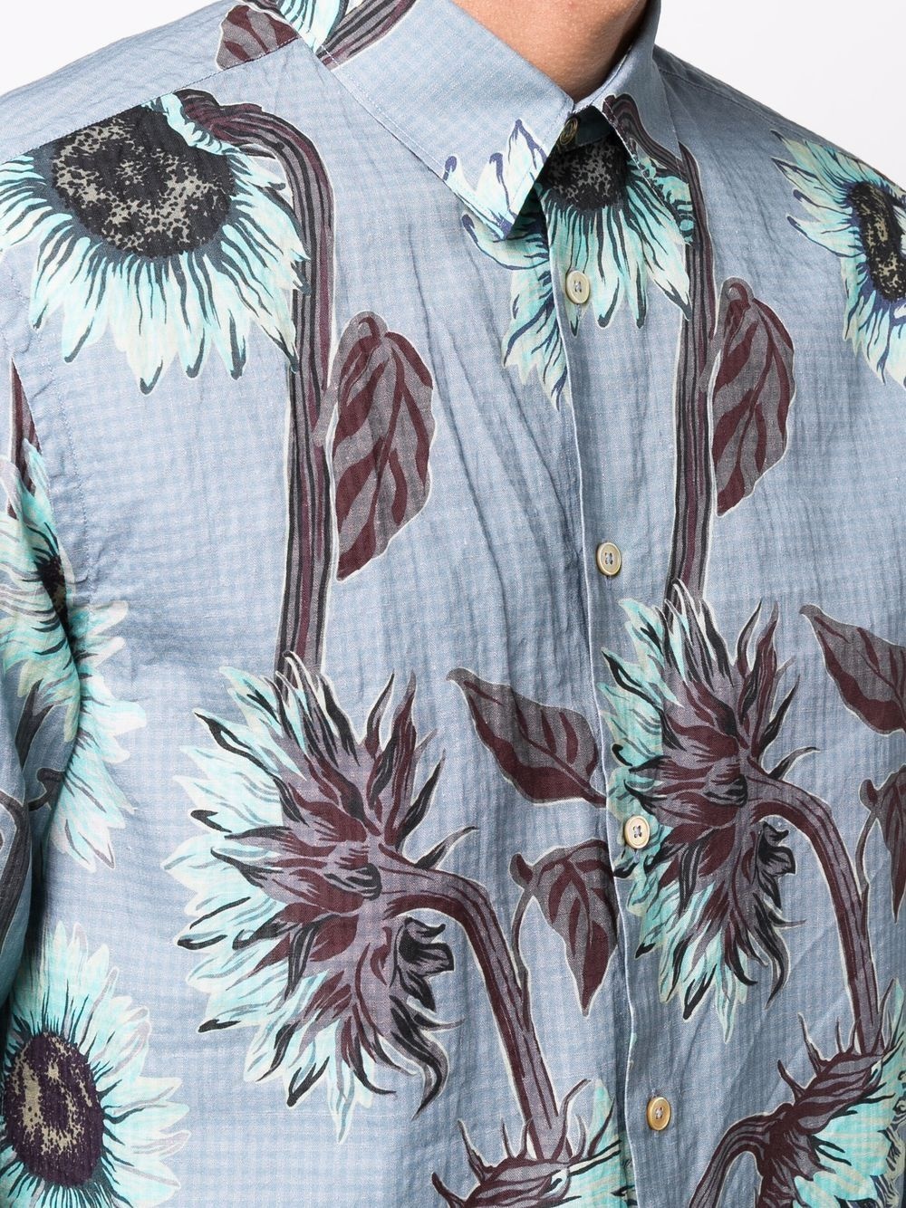 sunflower print shirt - 5