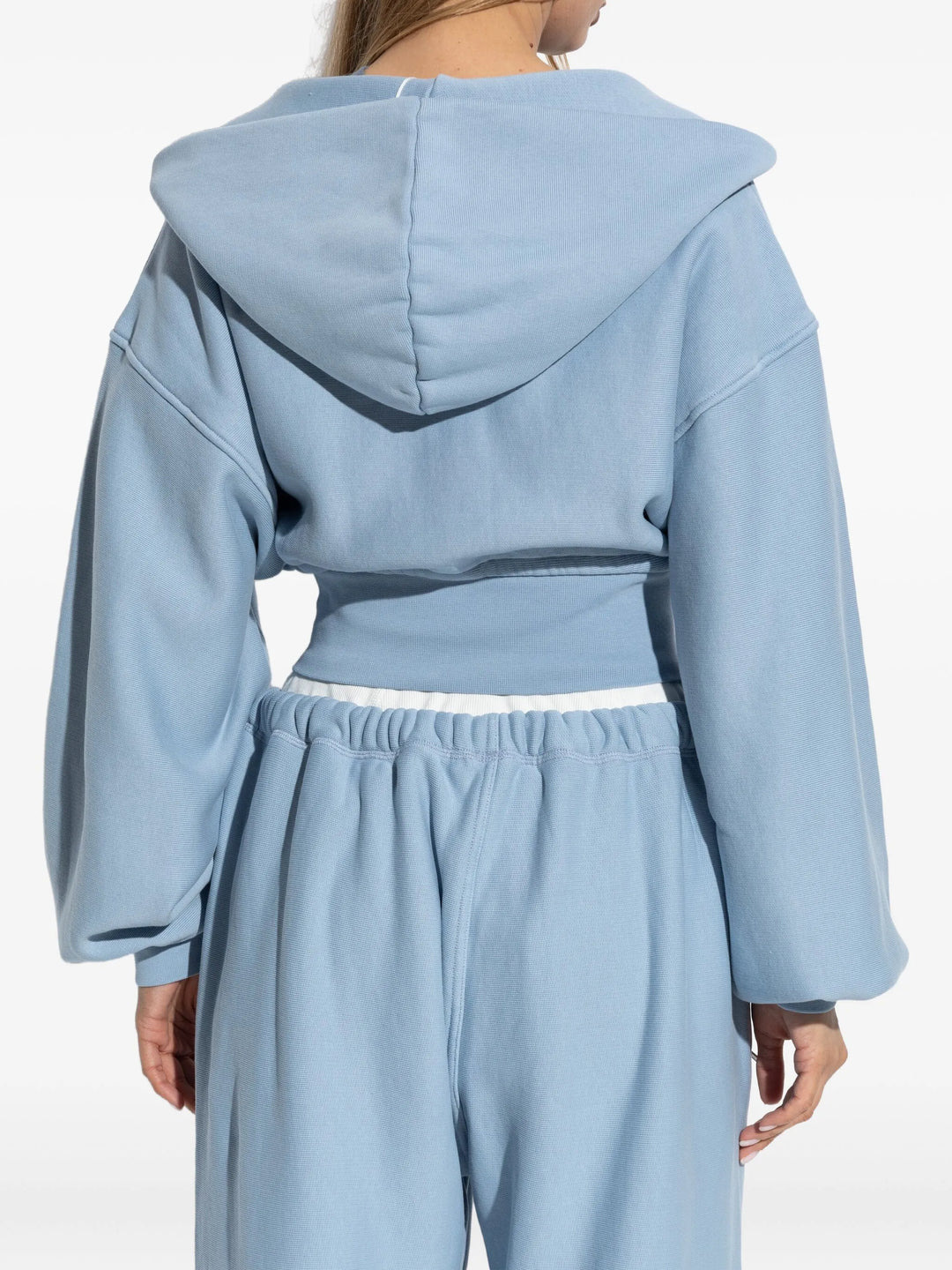 Cropped Zip Up Hoodie With Bra - 4