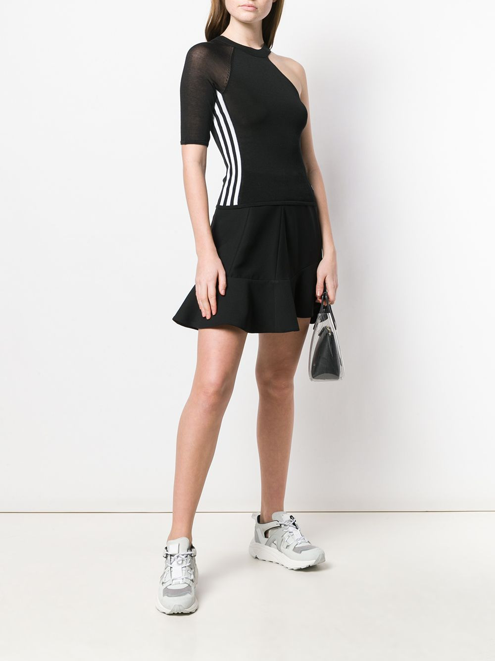 one shoulder knitted top - 2
