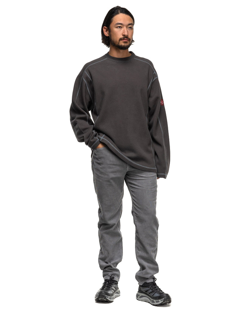 Cav Empt Crew Neck Double Knit Long Sleeve Charcoal outlook