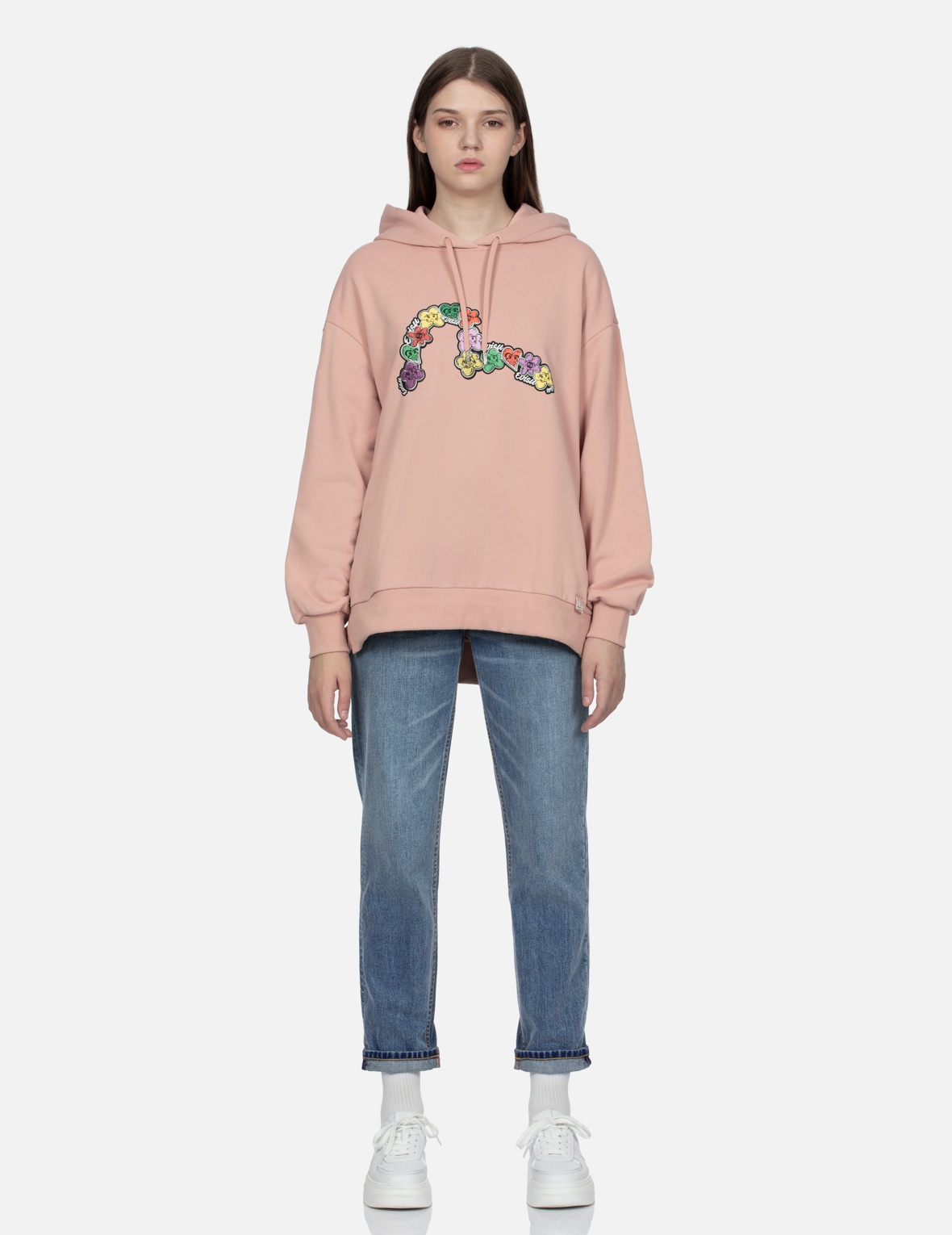 DARUMA FLORAL SEAGULL PRINT OVERSIZED SWEATSHIRT - 5