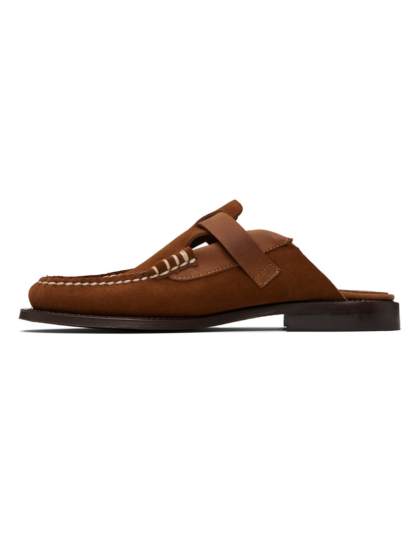 HEREU Brown Barraca Slip-on Loafers outlook