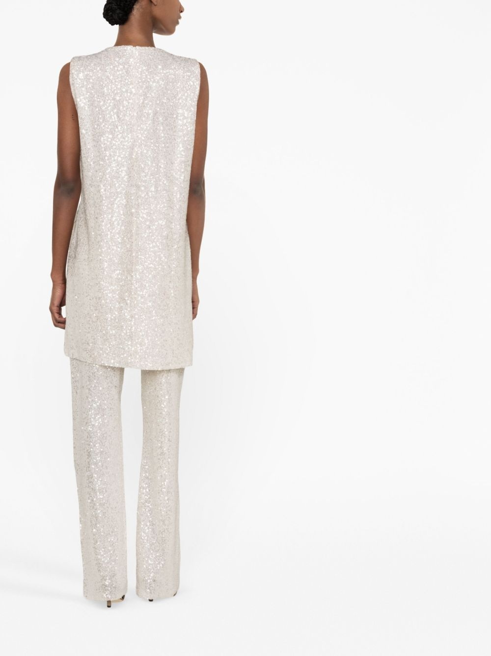 sequin-embellished pant - 4