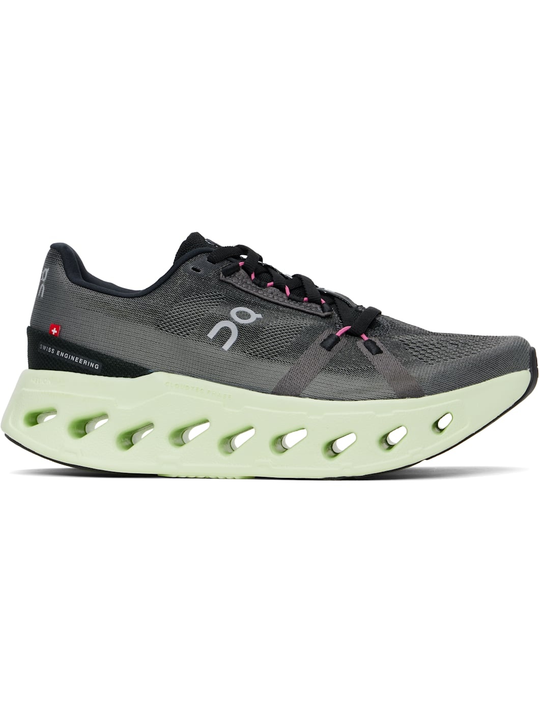 Gray & Green Cloudeclipse Sneakers - 1