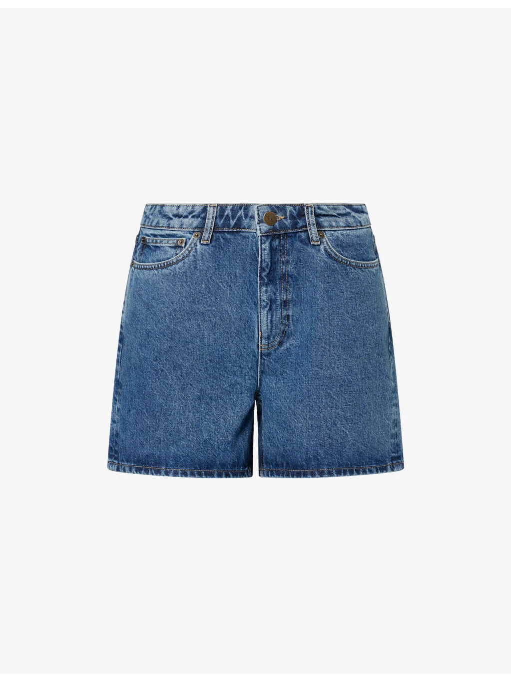 Willie High-Waist Cotton Denim Shorts - 1