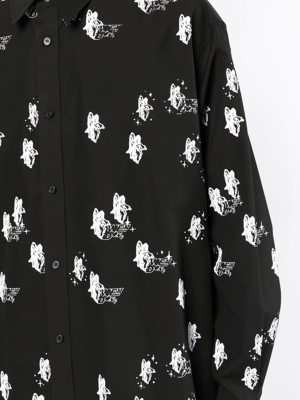 graphic-print long-sleeve shirt - 5