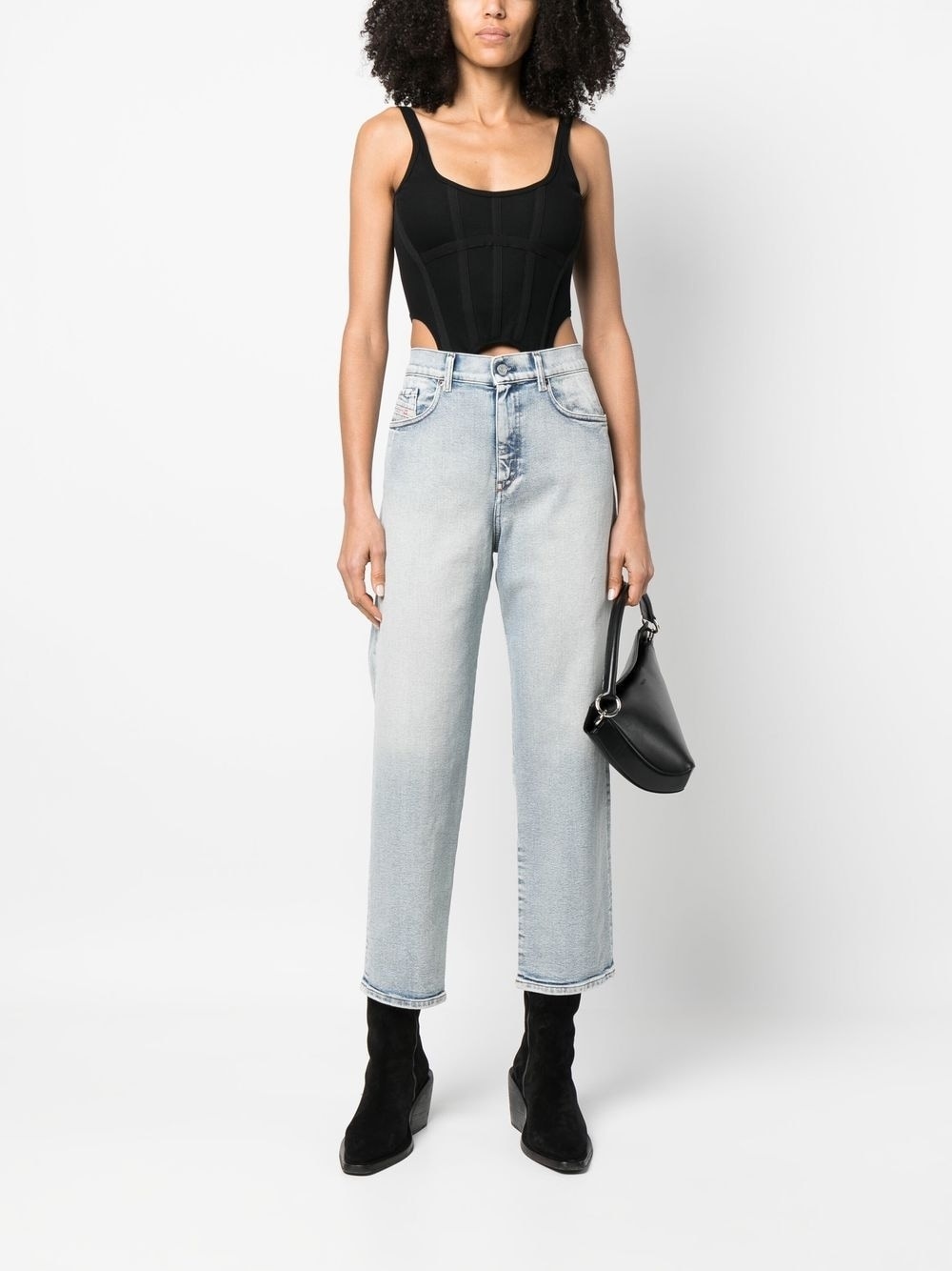 cropped straight-leg jeans - 2