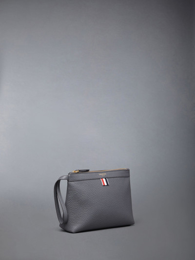 Thom Browne grosgrain-loop leather make-up bag outlook