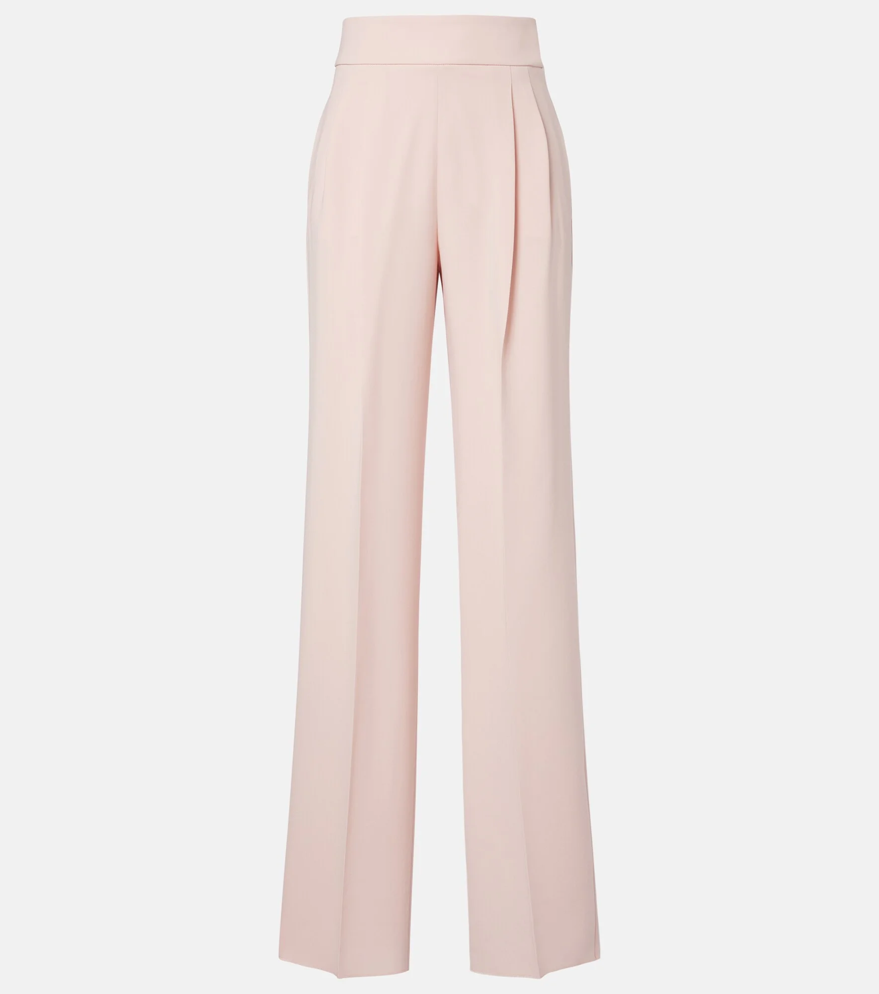 Pleated cady straight pants - 1