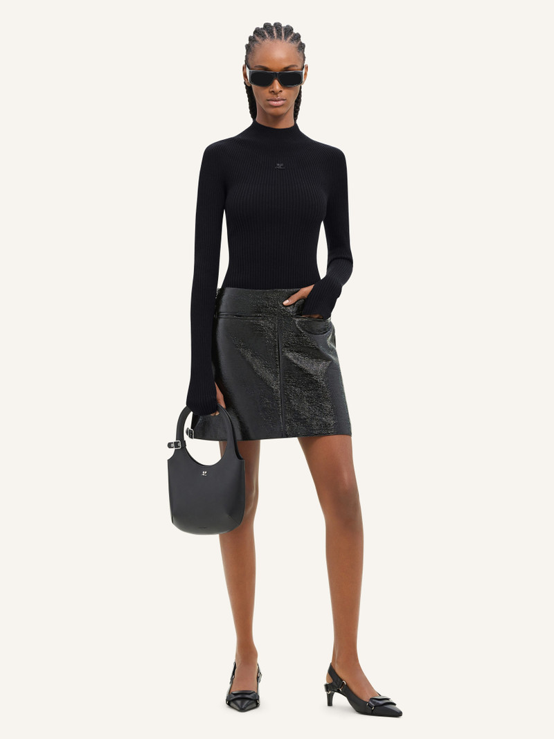 courrèges SOLAR LIGHT RIB MOCKNECK SWEATER outlook