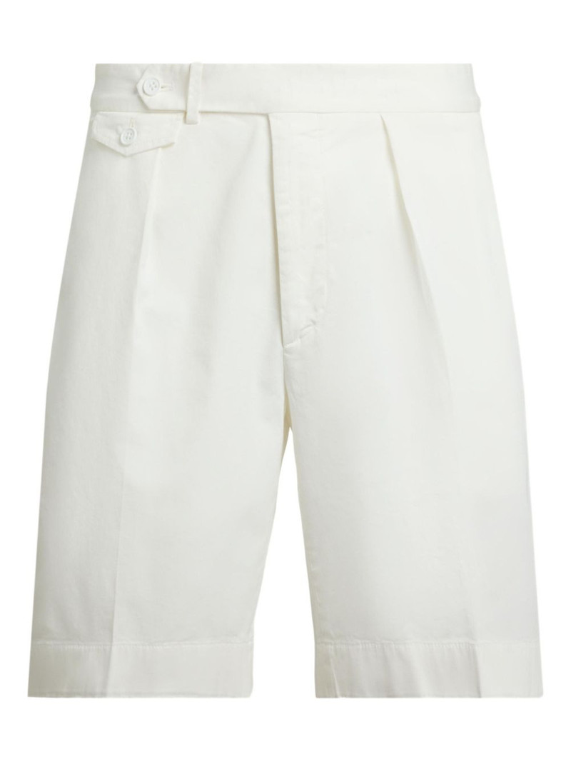 pleated-detail chino short 5