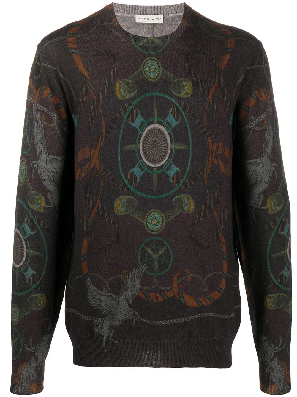 Pegaso-print sweatshirt - 1