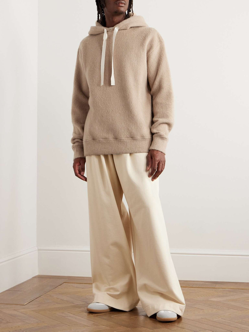 Jil Sander Oversized Brushed Alpaca and Wool-Blend Hoodie outlook