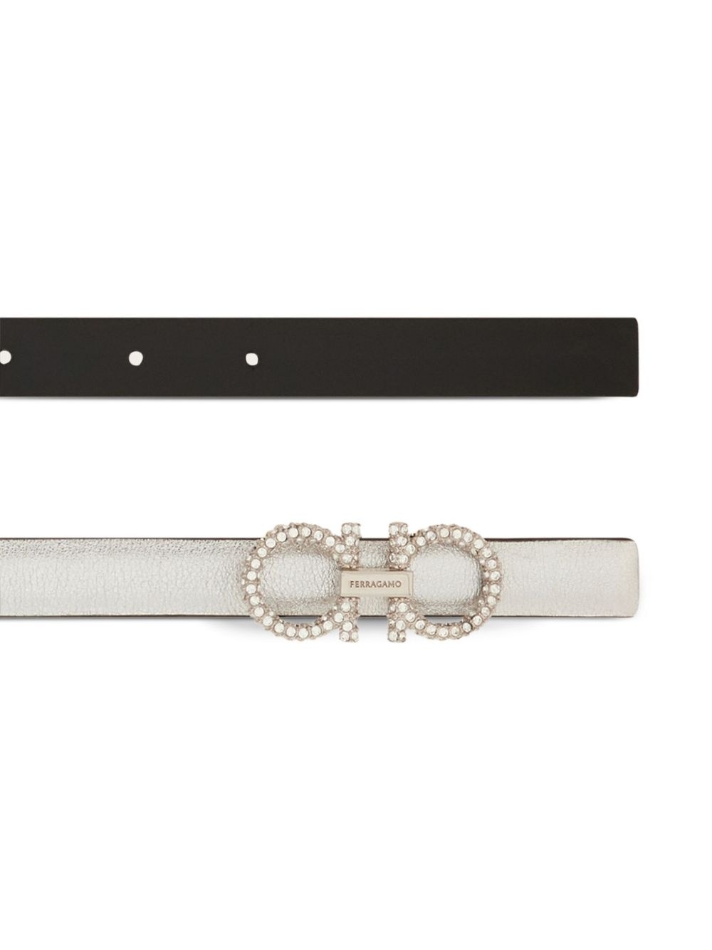 reversible adjustable Gancini belt - 2