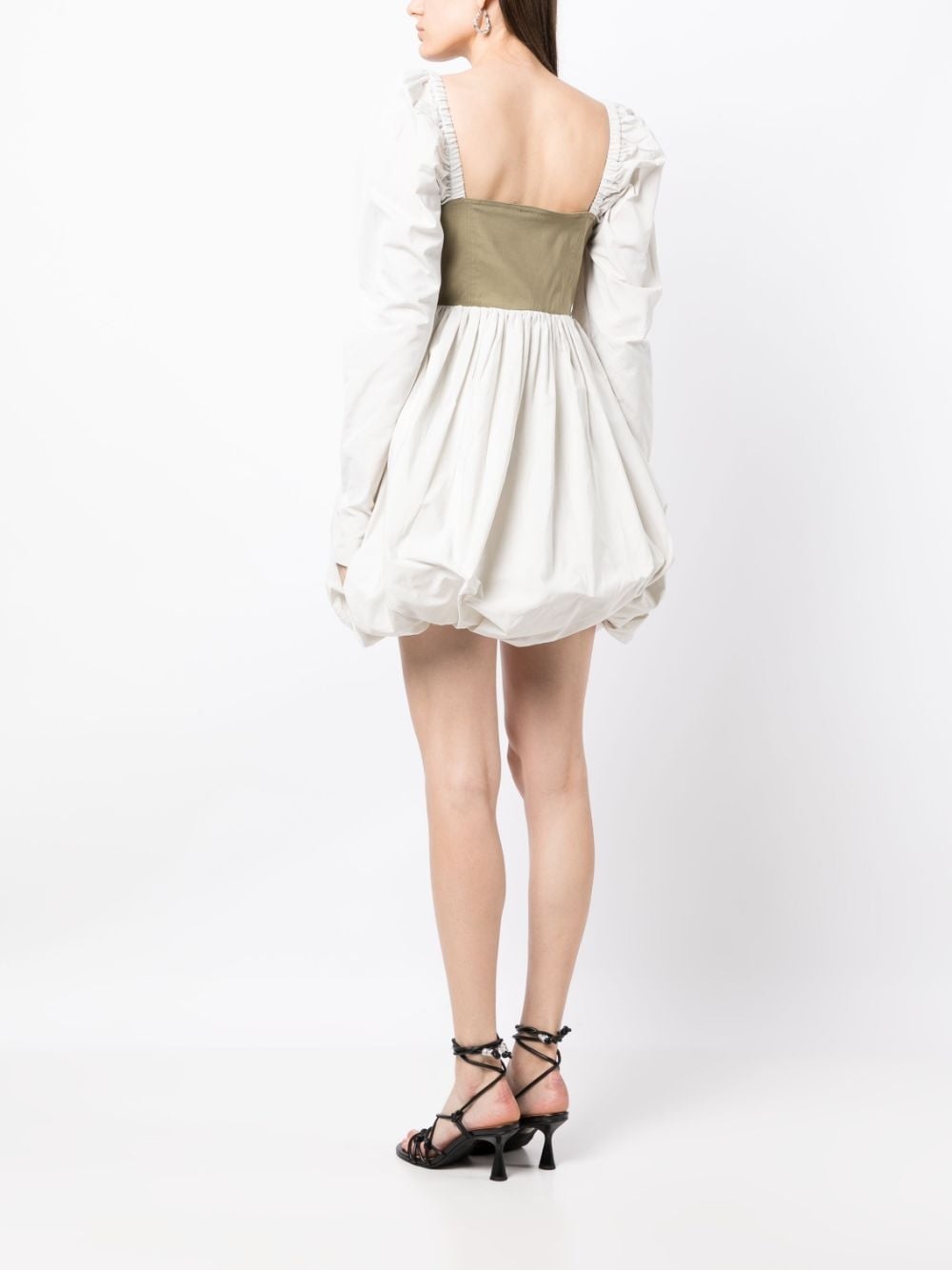 colour-block balloon minidress - 4