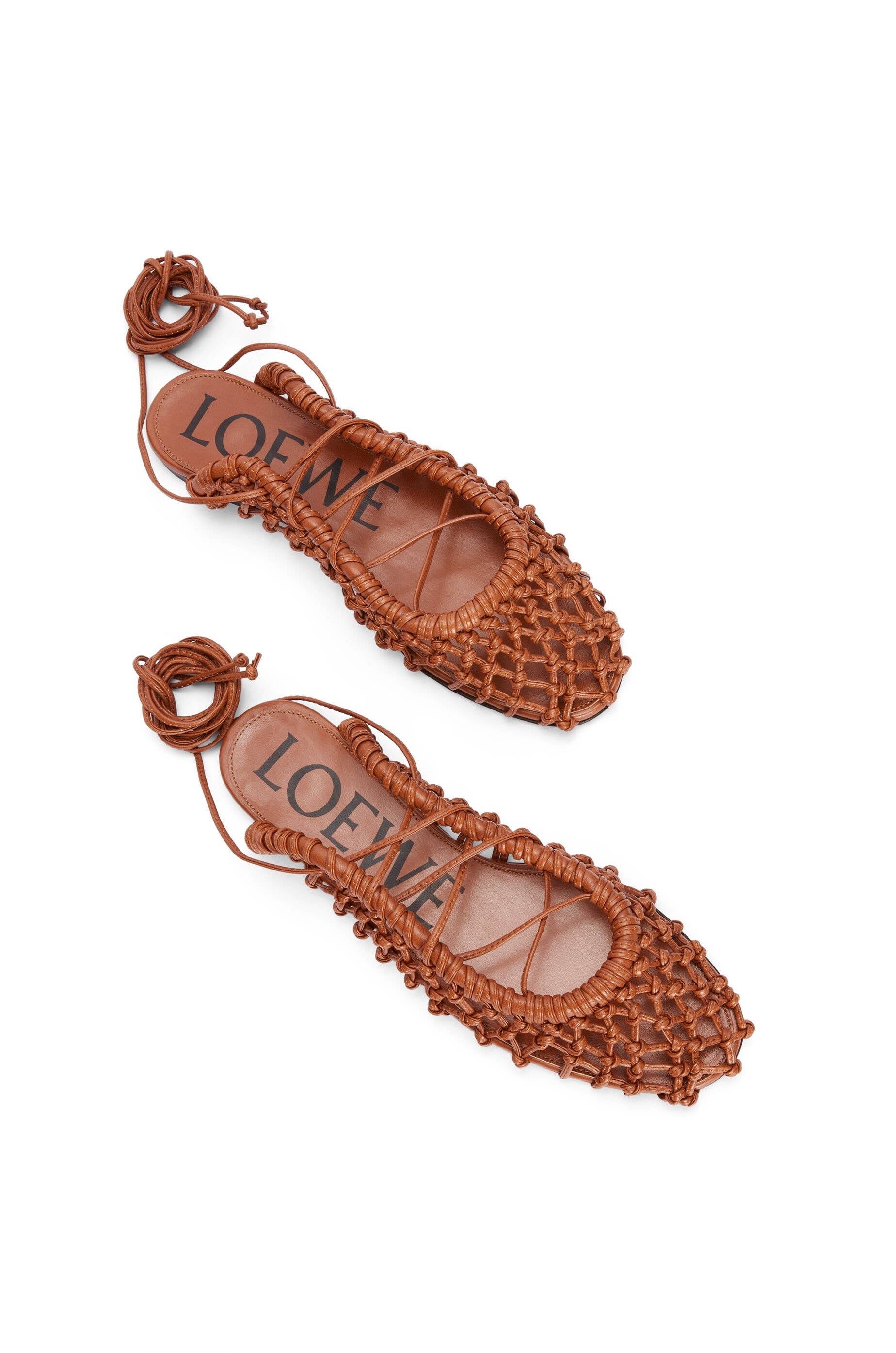 Woven ballerina in lambskin - 3