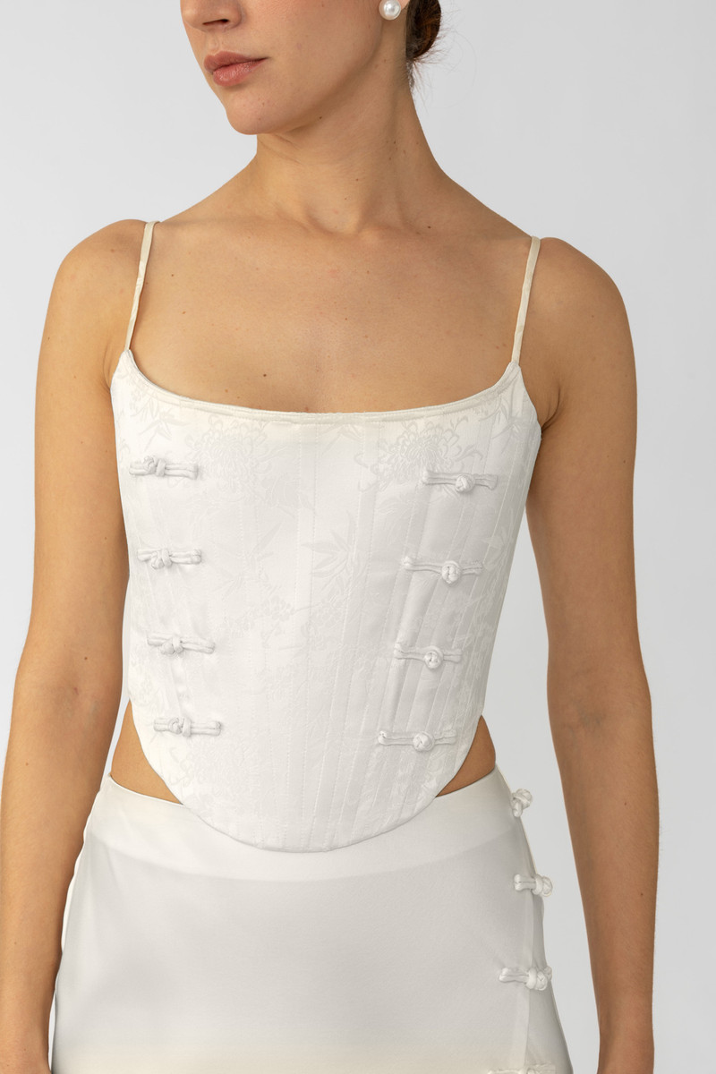 SAU LEE NADIA CORSET TOP outlook