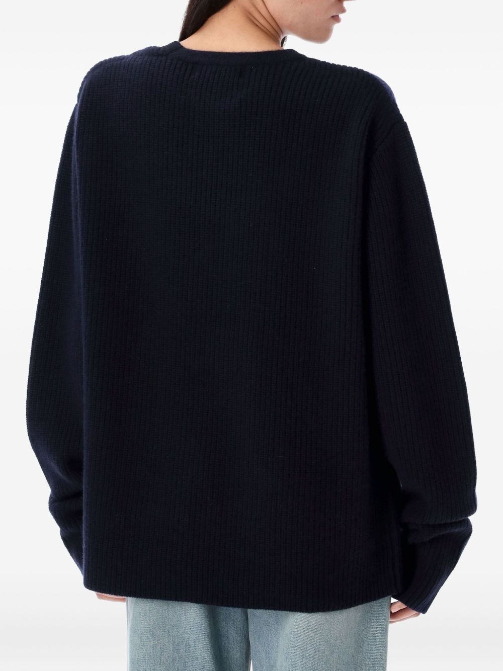 ribbed round-neck sweater - 2