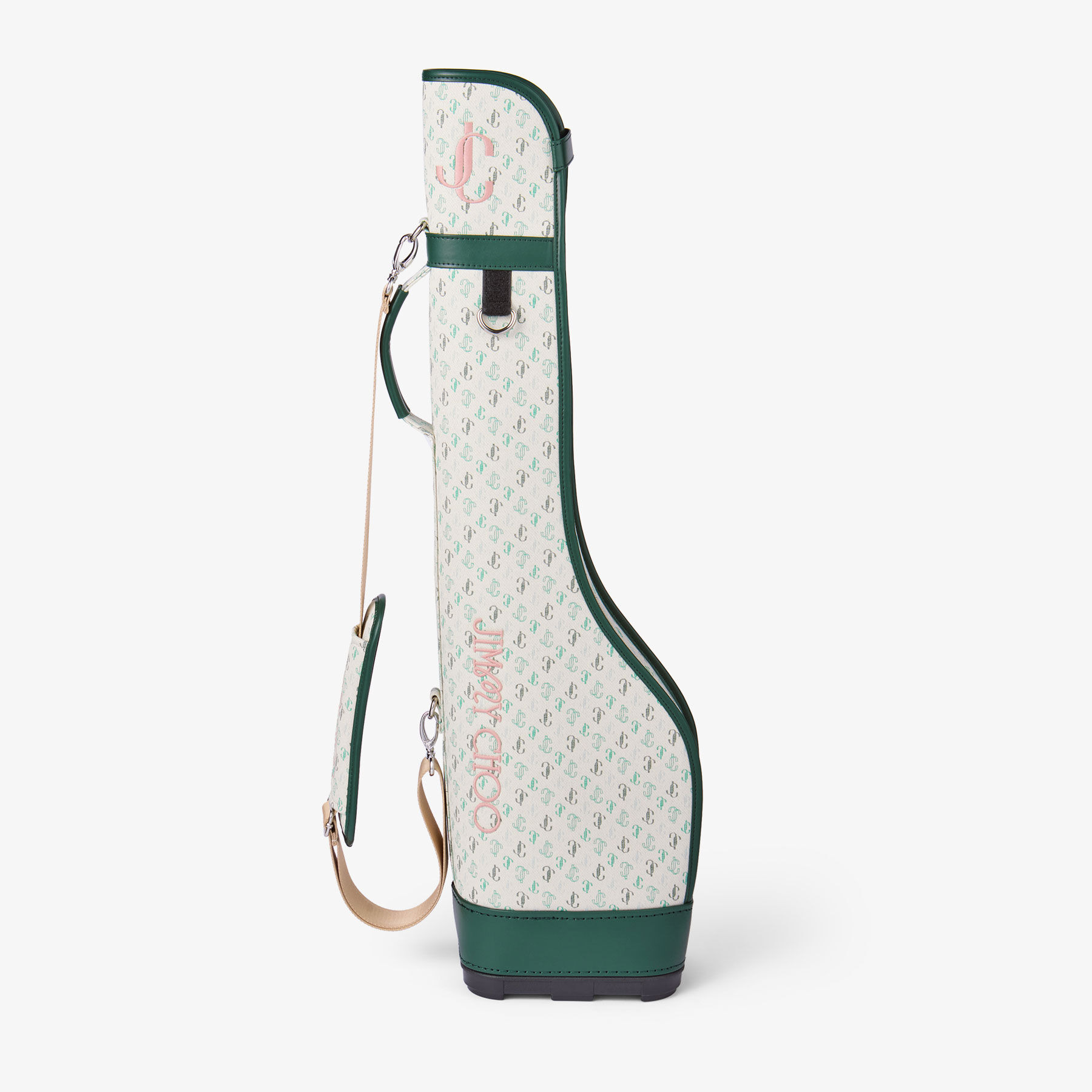 Jimmy Choo / Malbon 2.0 Golf Bag Small 
Monogram Embroidered Canvas Half Golf Bag - 2