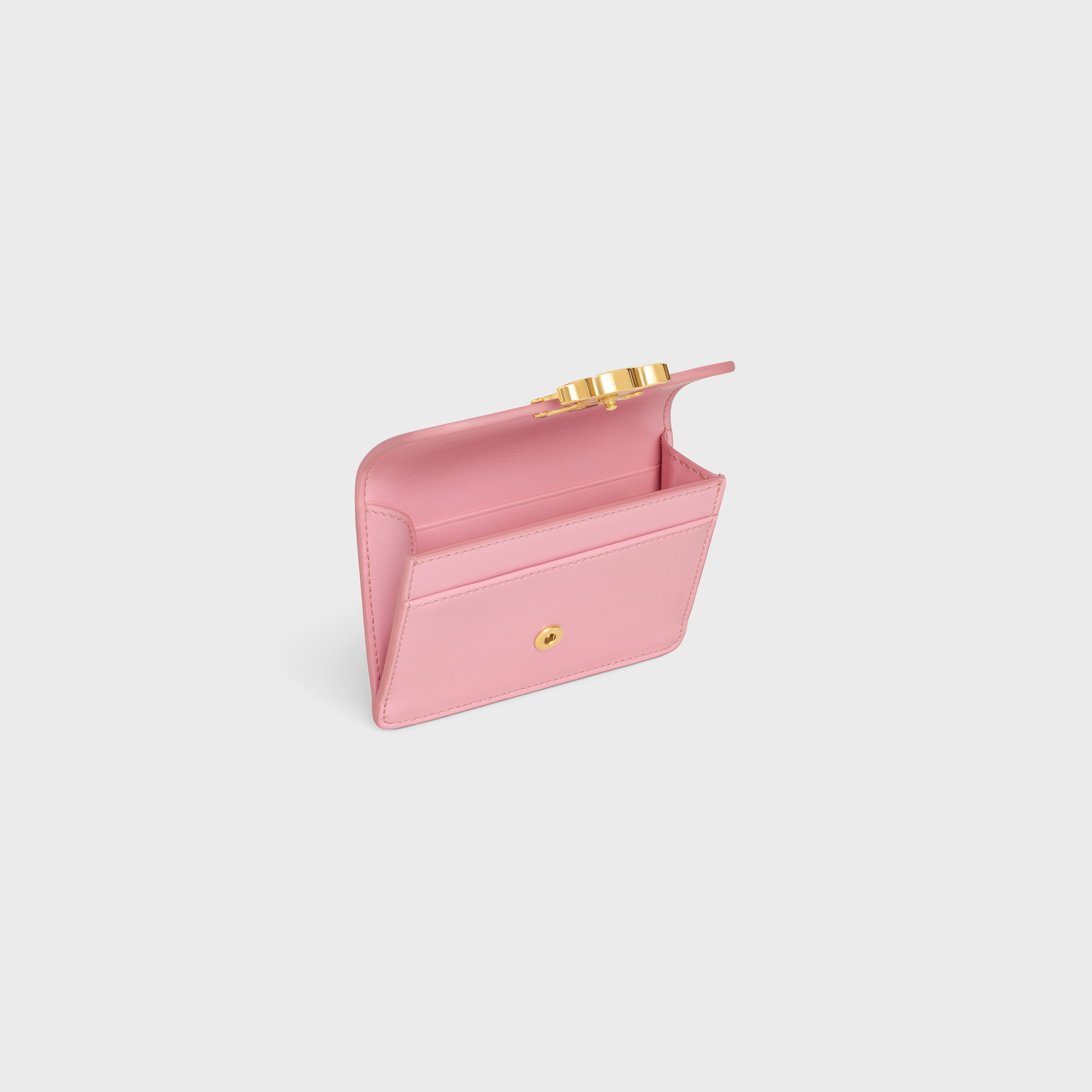 CARD HOLDER WITH FLAP TRIOMPHE in Shiny calfskin - 4