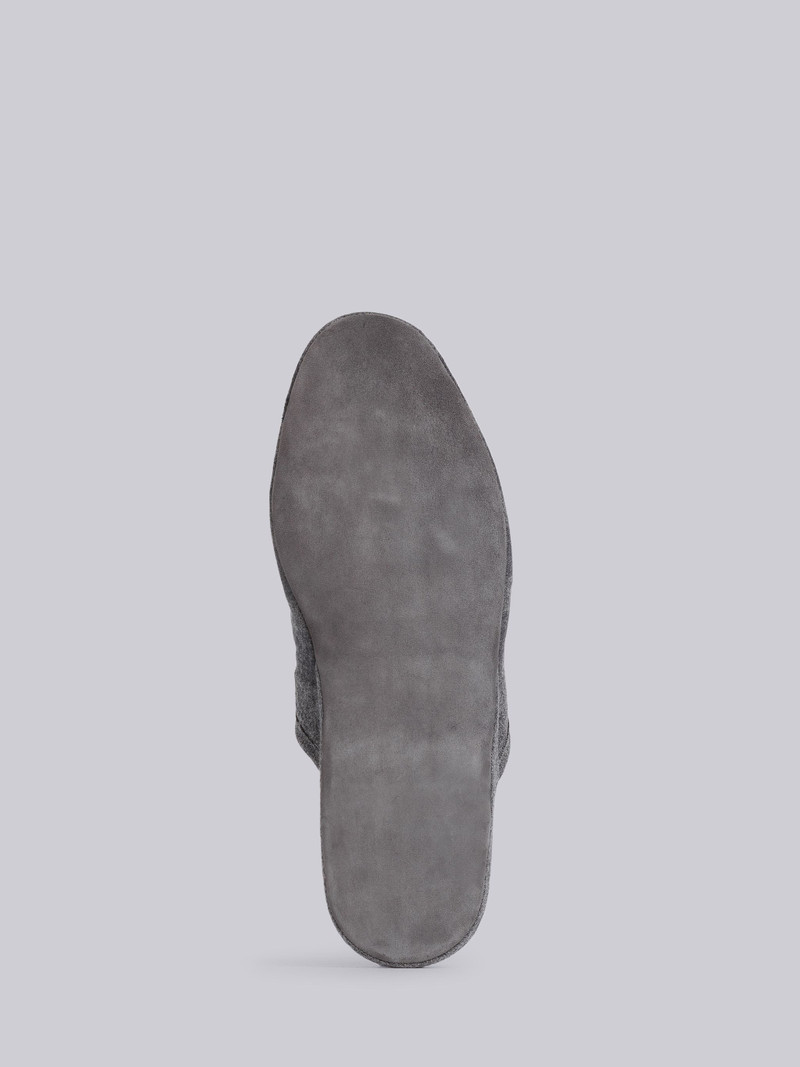 Medium Grey Wool Cashmere Tonal 4-Bar Slipper 5