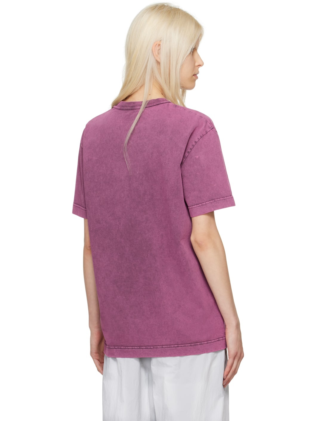 Pink Embossed T-Shirt - 3