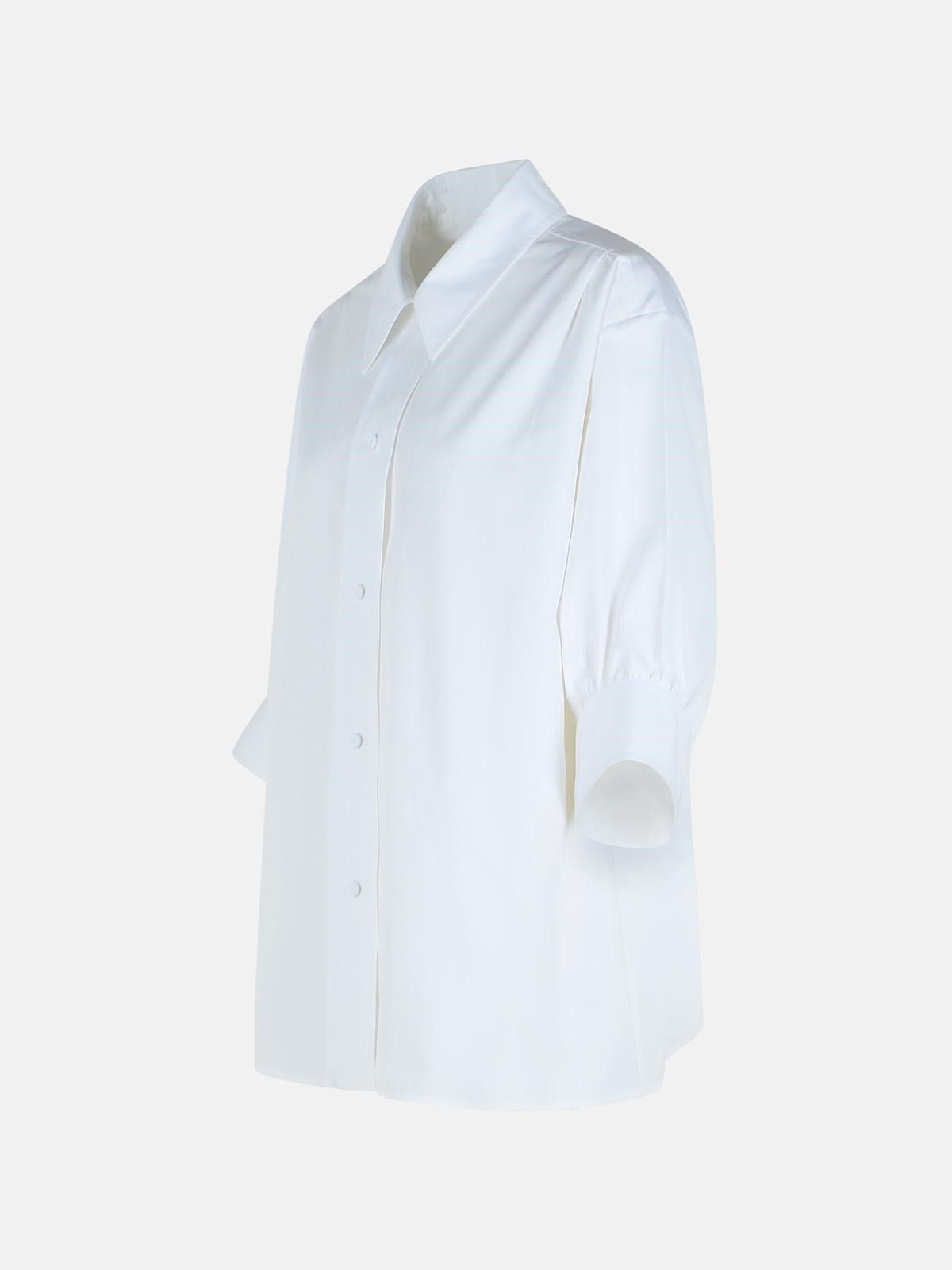 WHITE COTTON SHIRT - 2