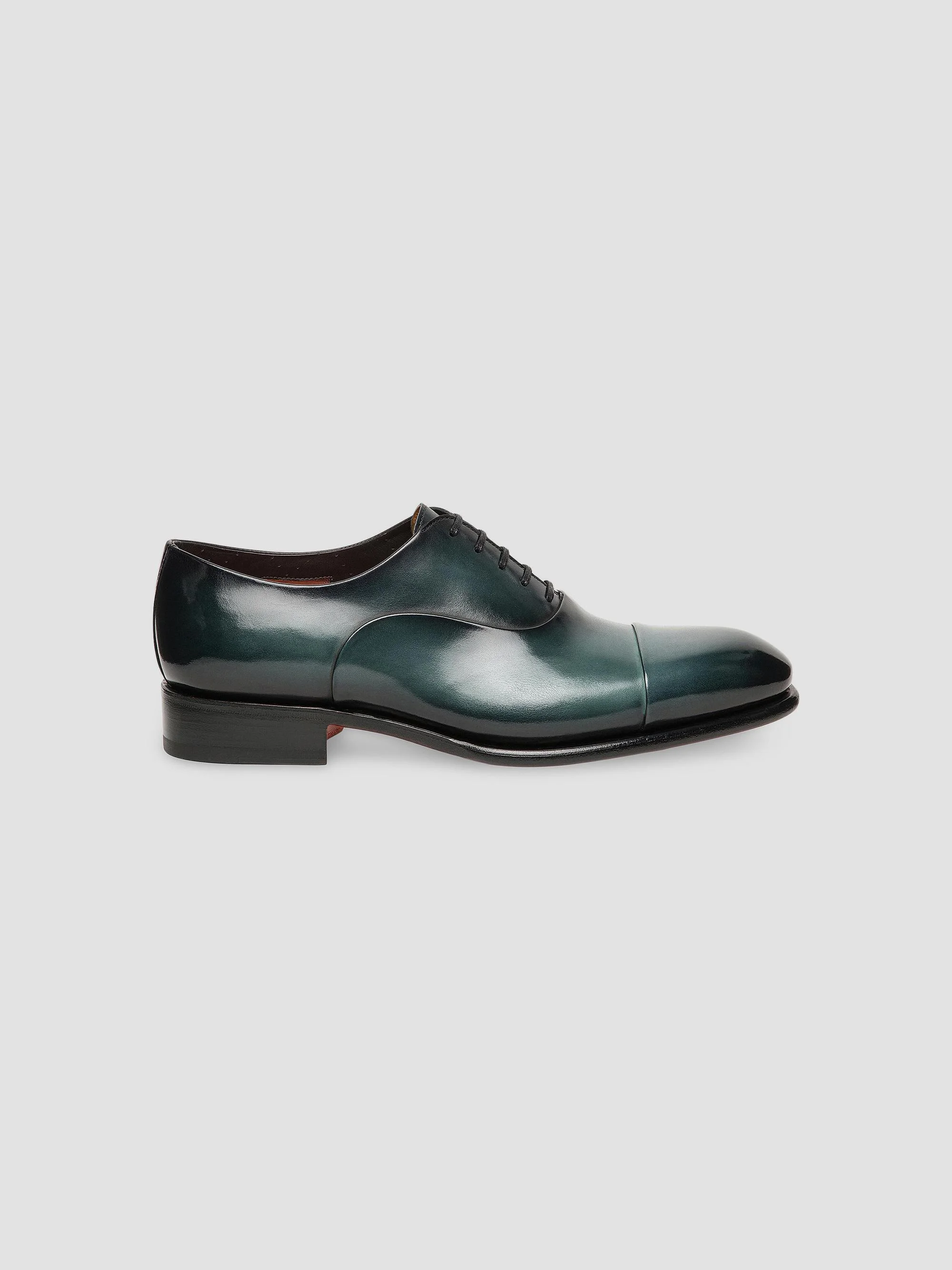 Men's Lace-Up Leather Dress Shoes - Light Blue - 1