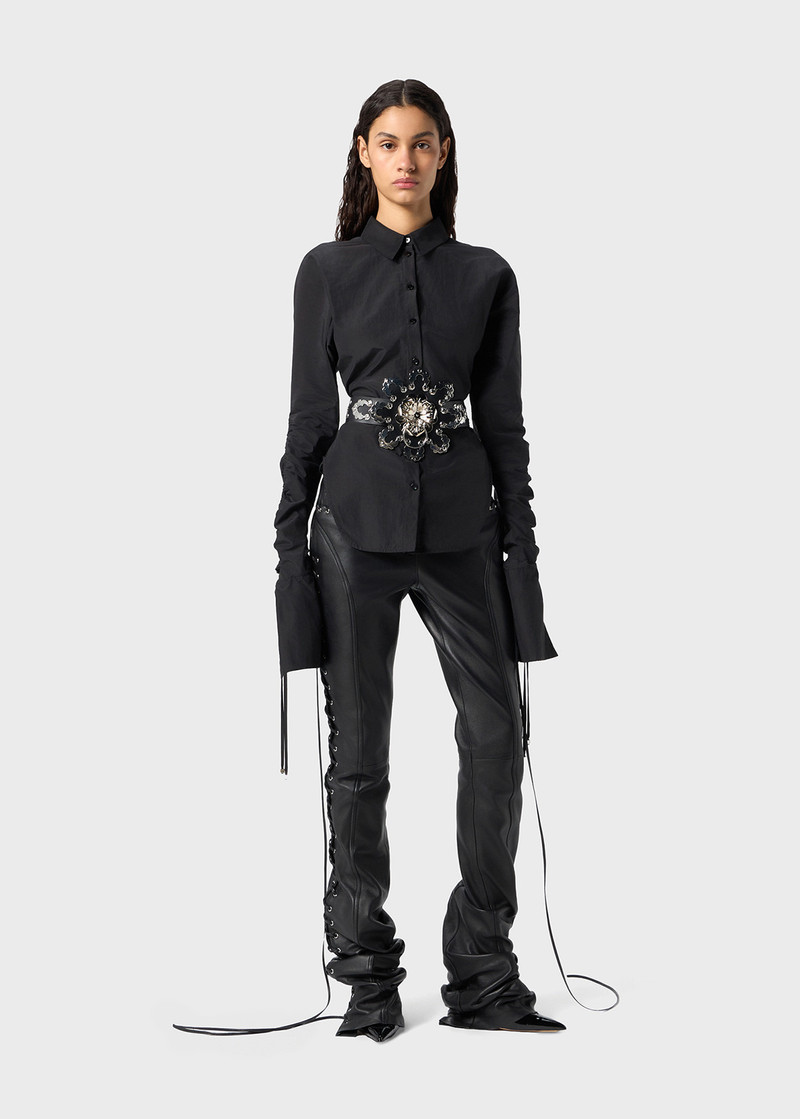 Blumarine SHINY CANVAS SHIRT outlook