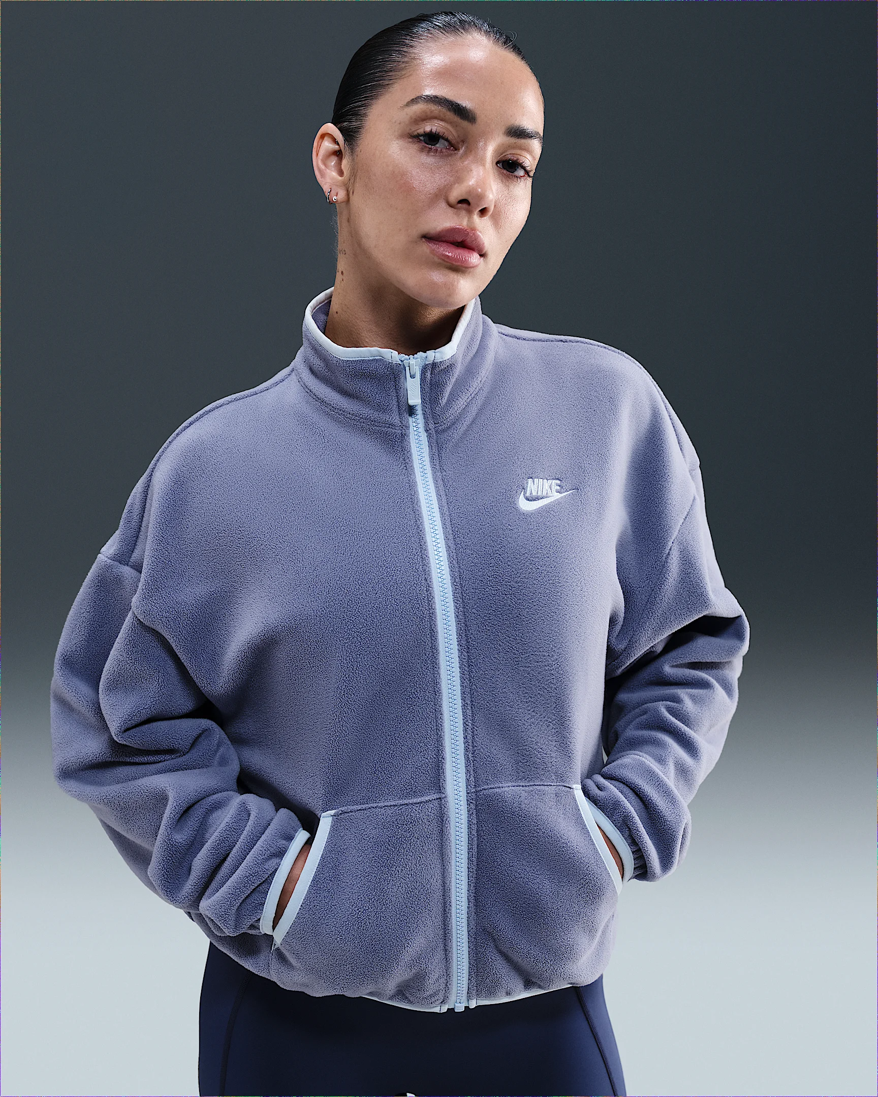 Nike Sportswear Club Fleece Women's Loose Cozy Track Jacket - 1