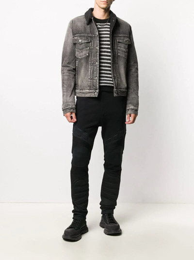 Balmain stonewash denim jacket outlook