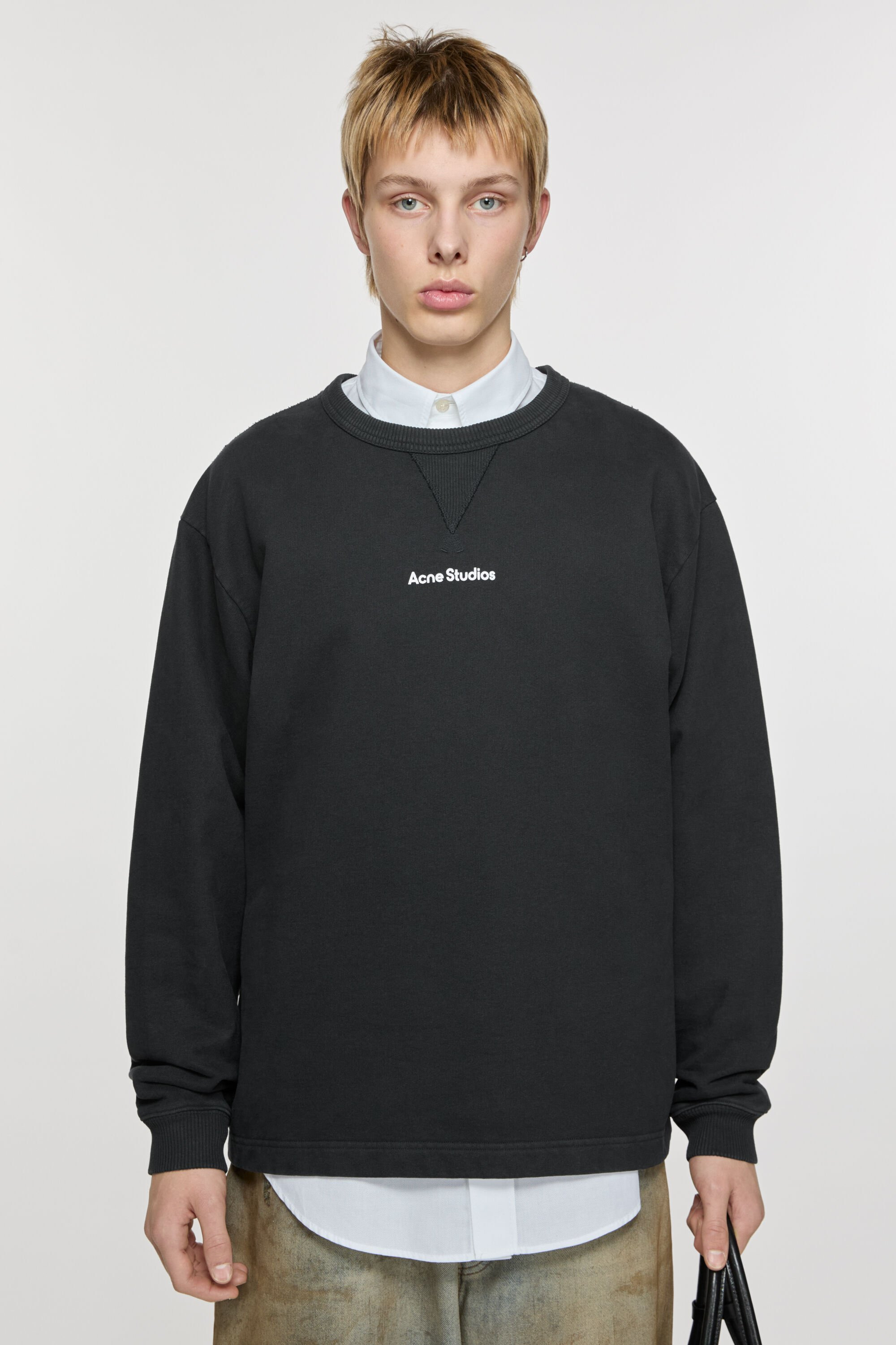 Logo stamp sweater - Black - 2