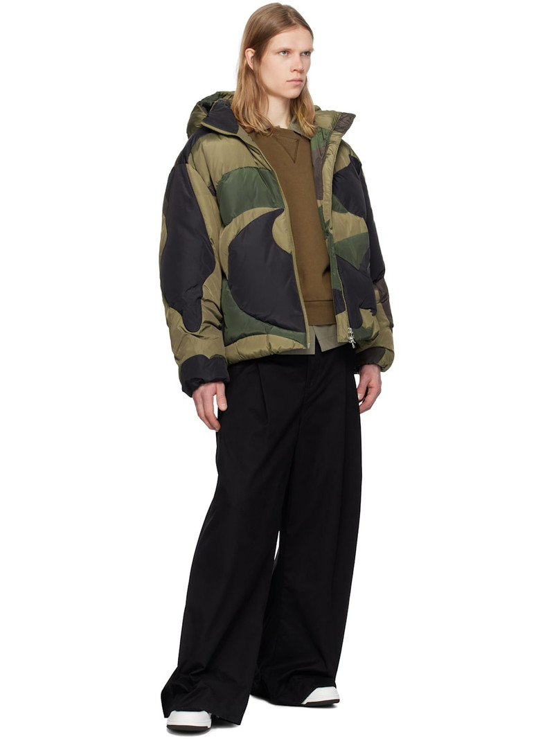 A BATHING APE® Green Camo Nylon Down Jacket outlook