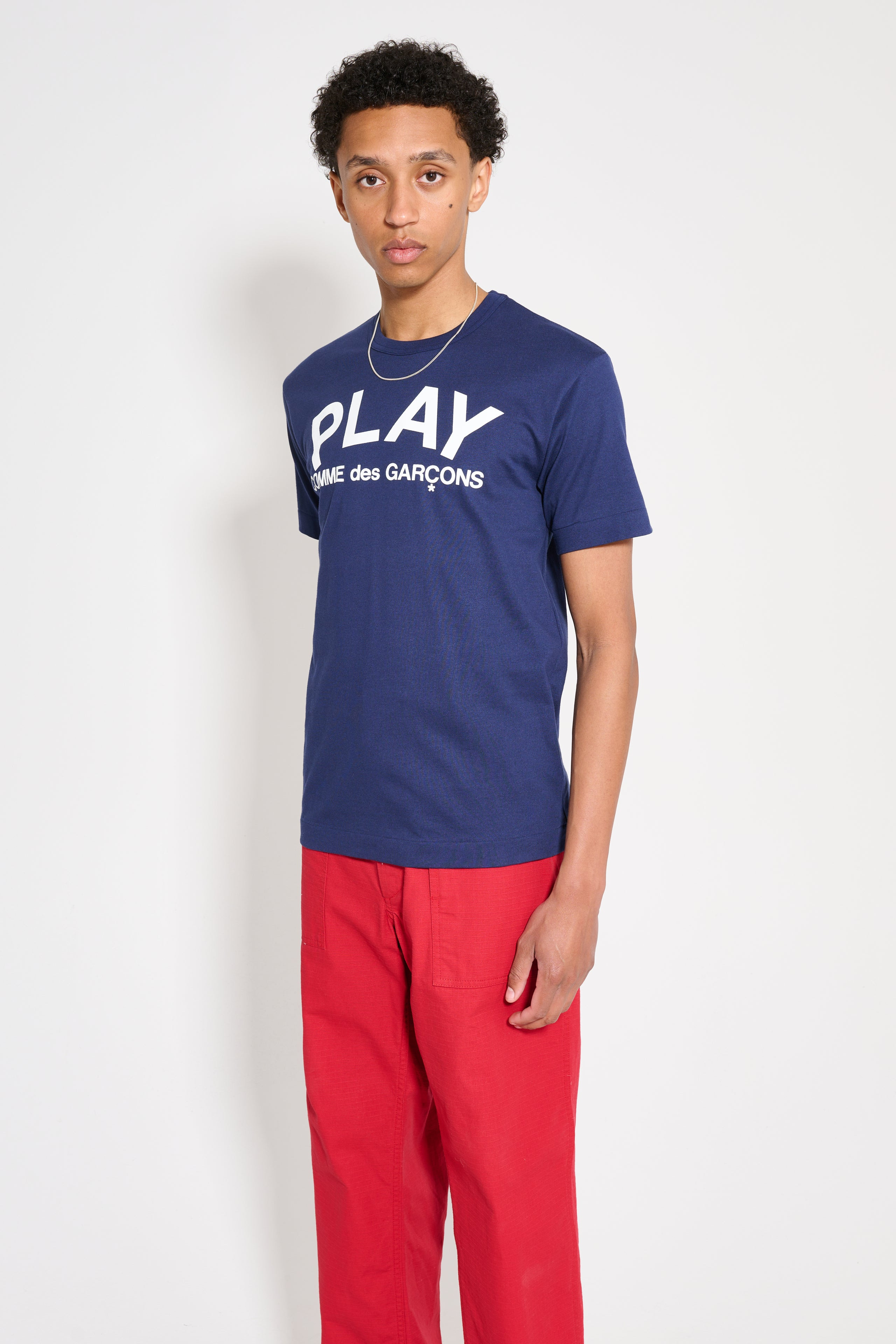 COMME DES GARÇONS PLAY LOGO T-SHIRT DARK NAVY - 2