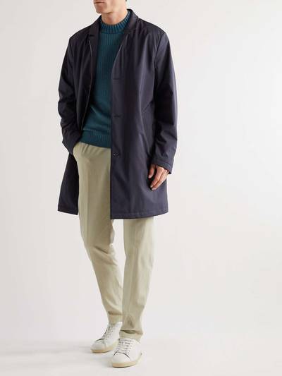 Loro Piana Windmate Suede-Trimmed Storm System Nylon Overcoat outlook