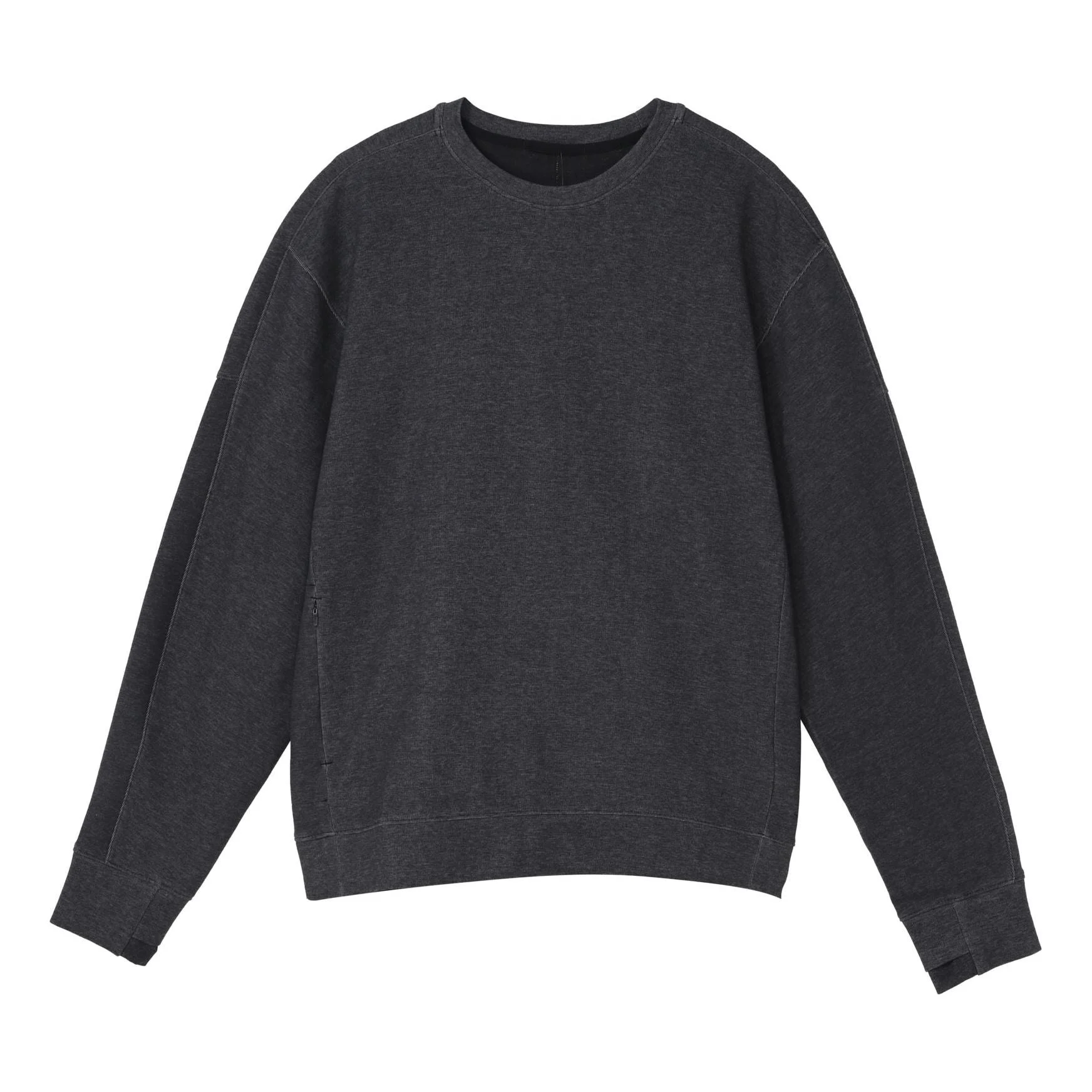 Nike Yoga Solid Color Round Neck Casual Pullover Sports Sweatshirt Men's Black CU6246-010 - 1