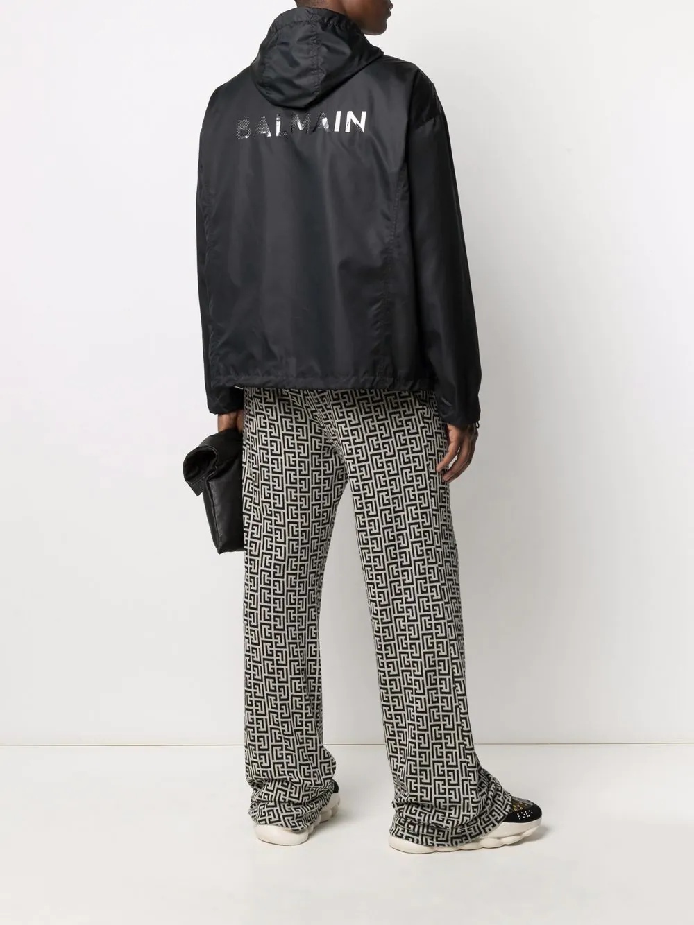 logo-print hooded jacket - 2