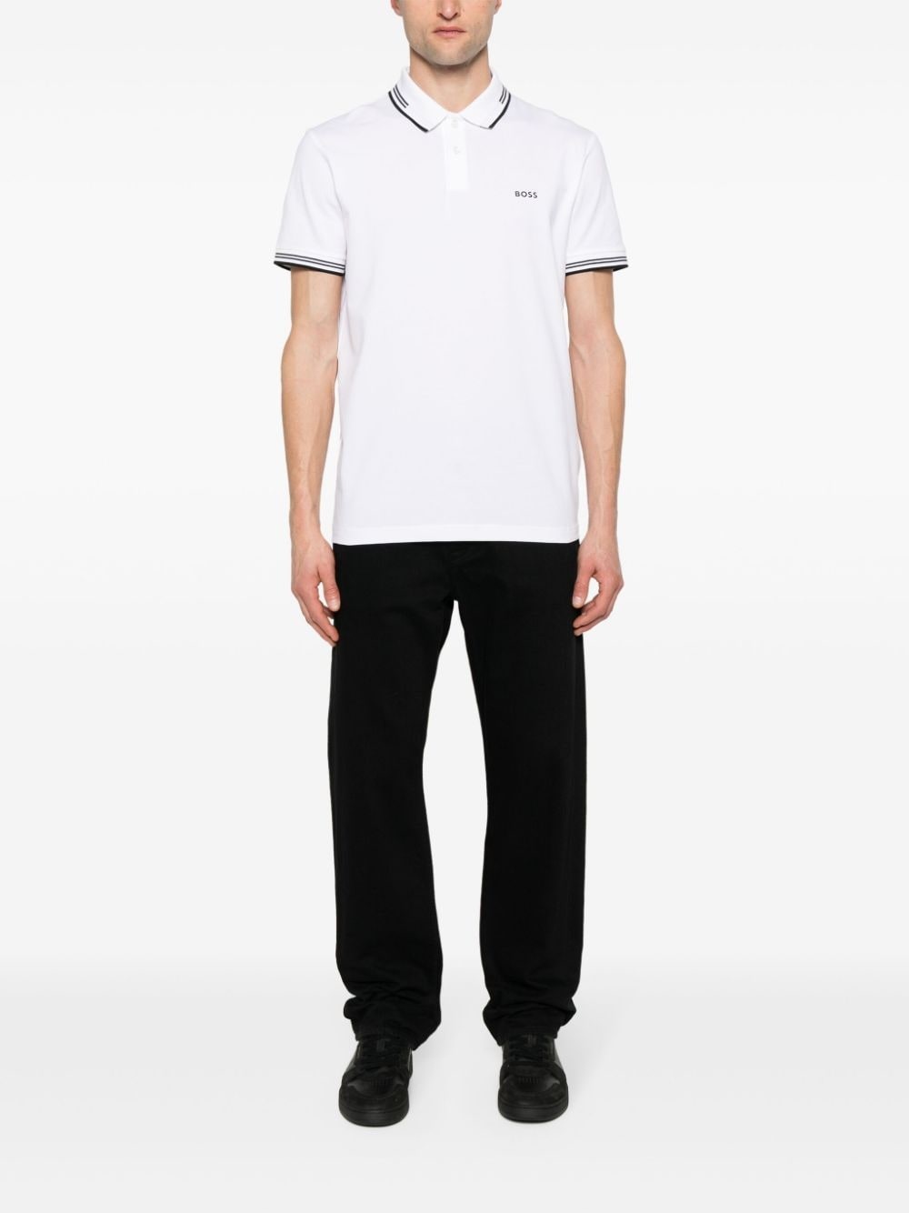logo-print polo shirt - 2