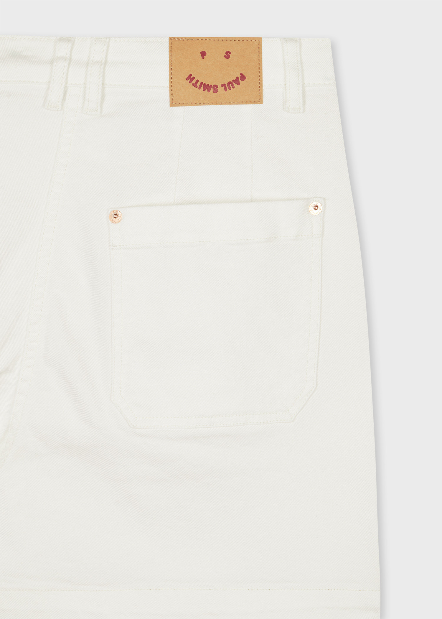 Women's Cream Denim 'Happy' Shorts - 2