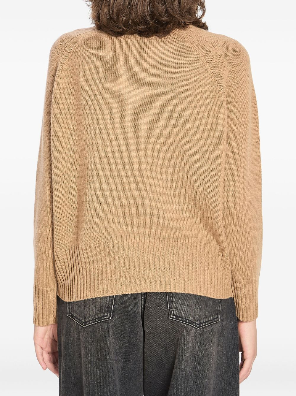 turtleneck ribbed-trim sweater - 4