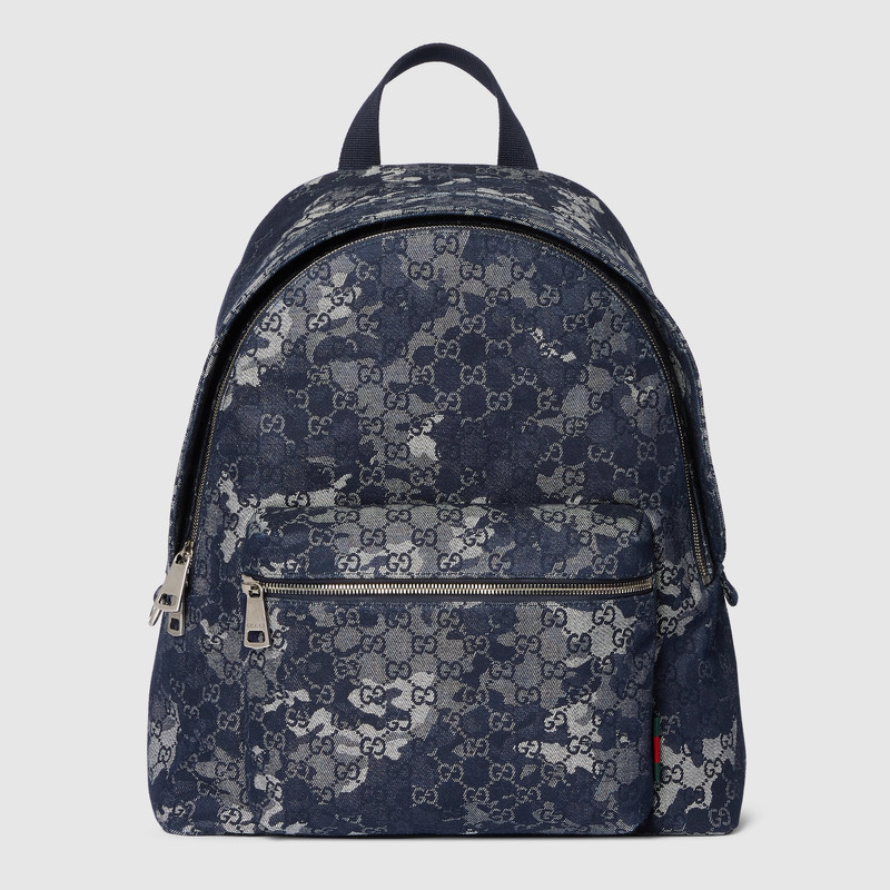 GG denim large backpack 1