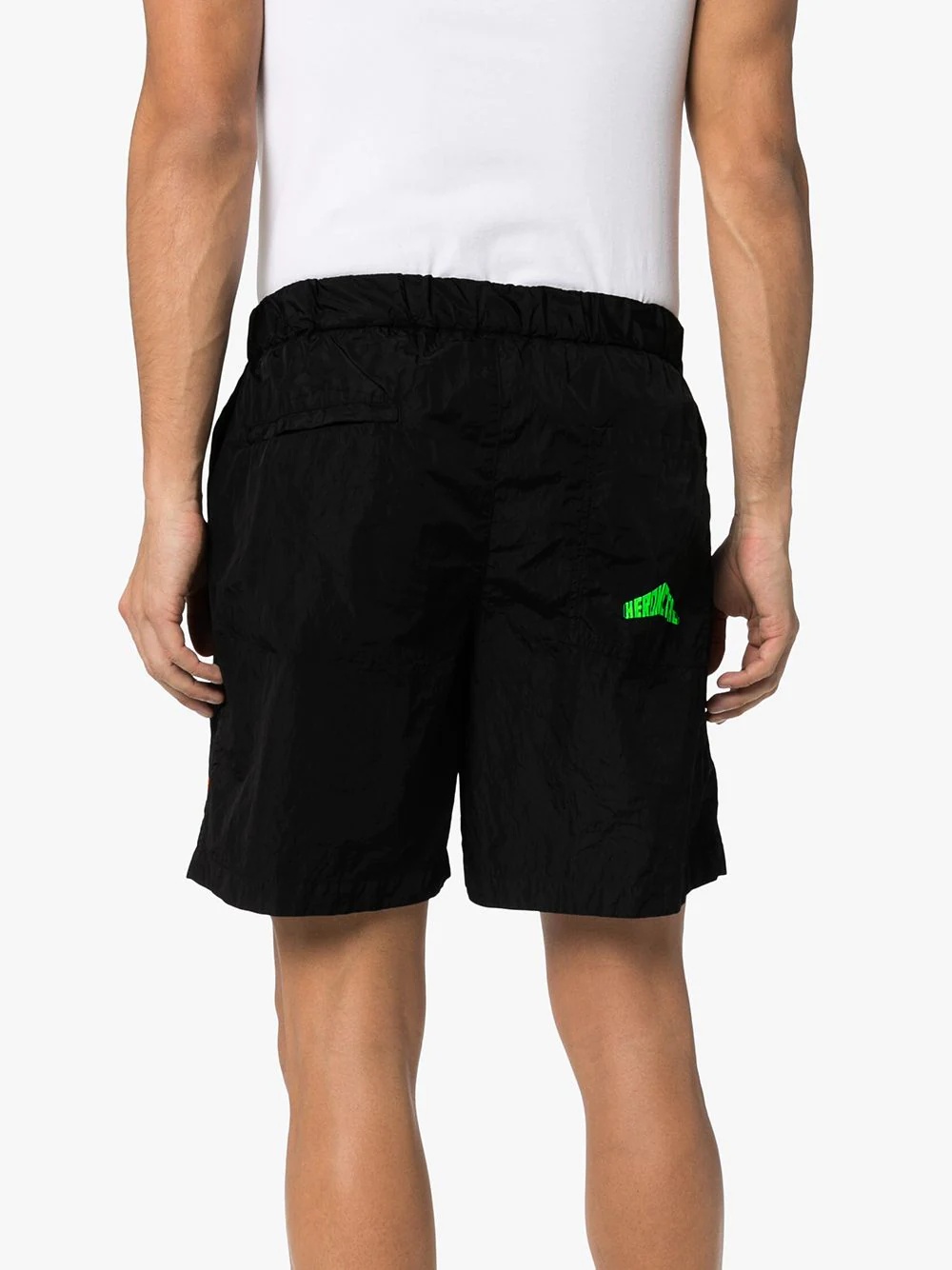 buckled logo shorts - 4