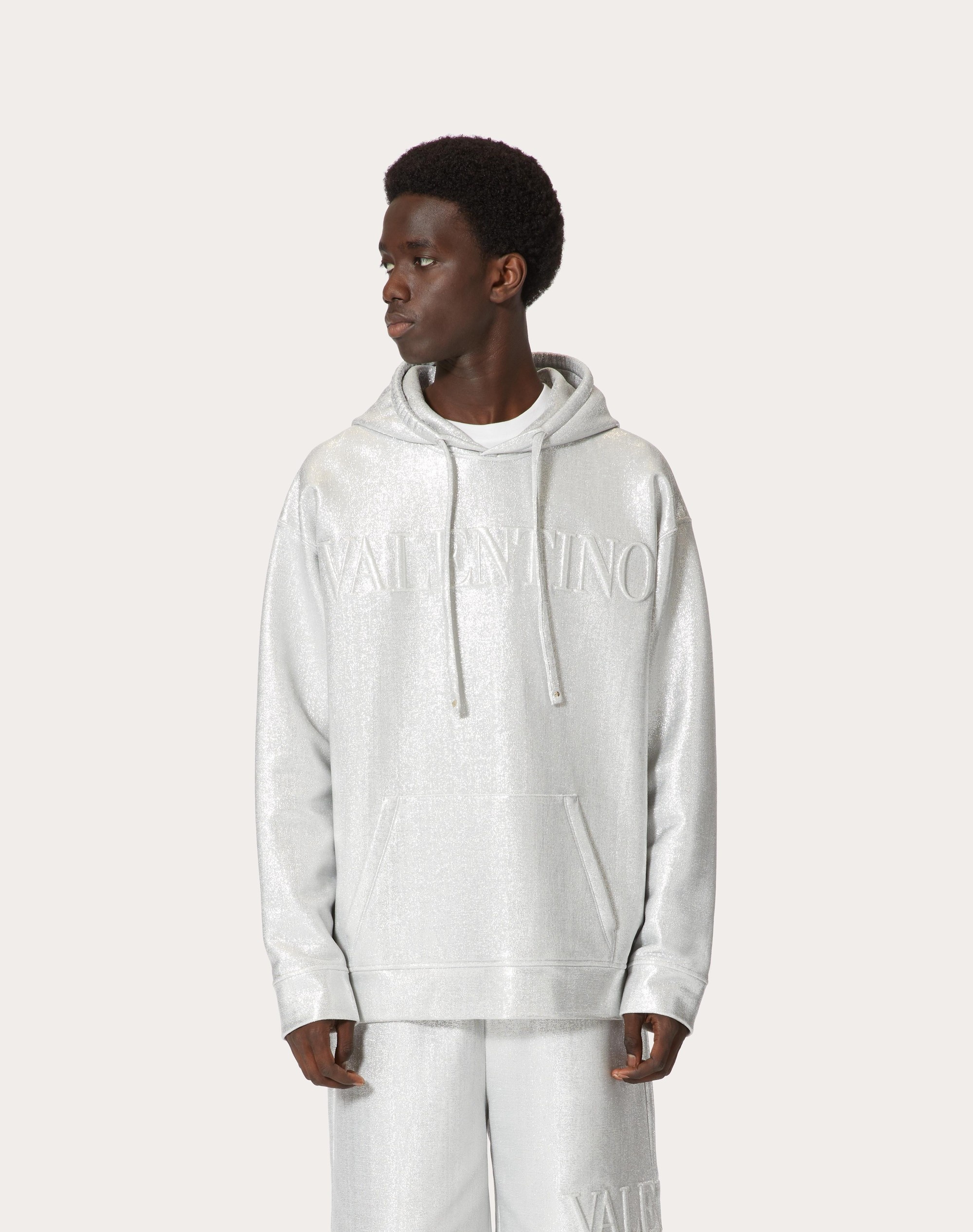 SWEATSHIRT WITH VALENTINO EMBOSSED - 3