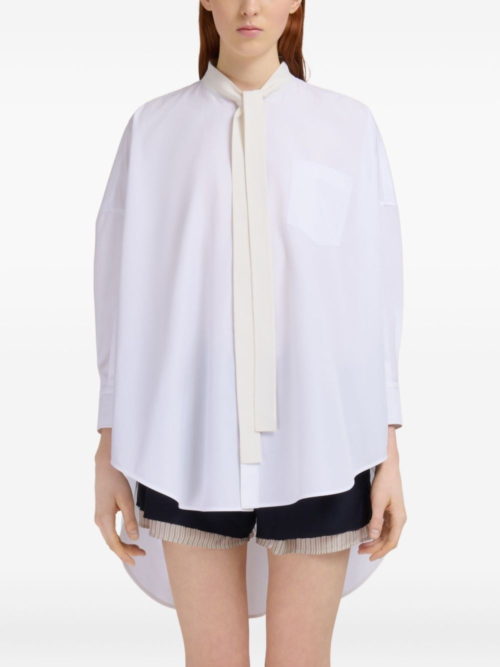 bow-detail shirt - 2