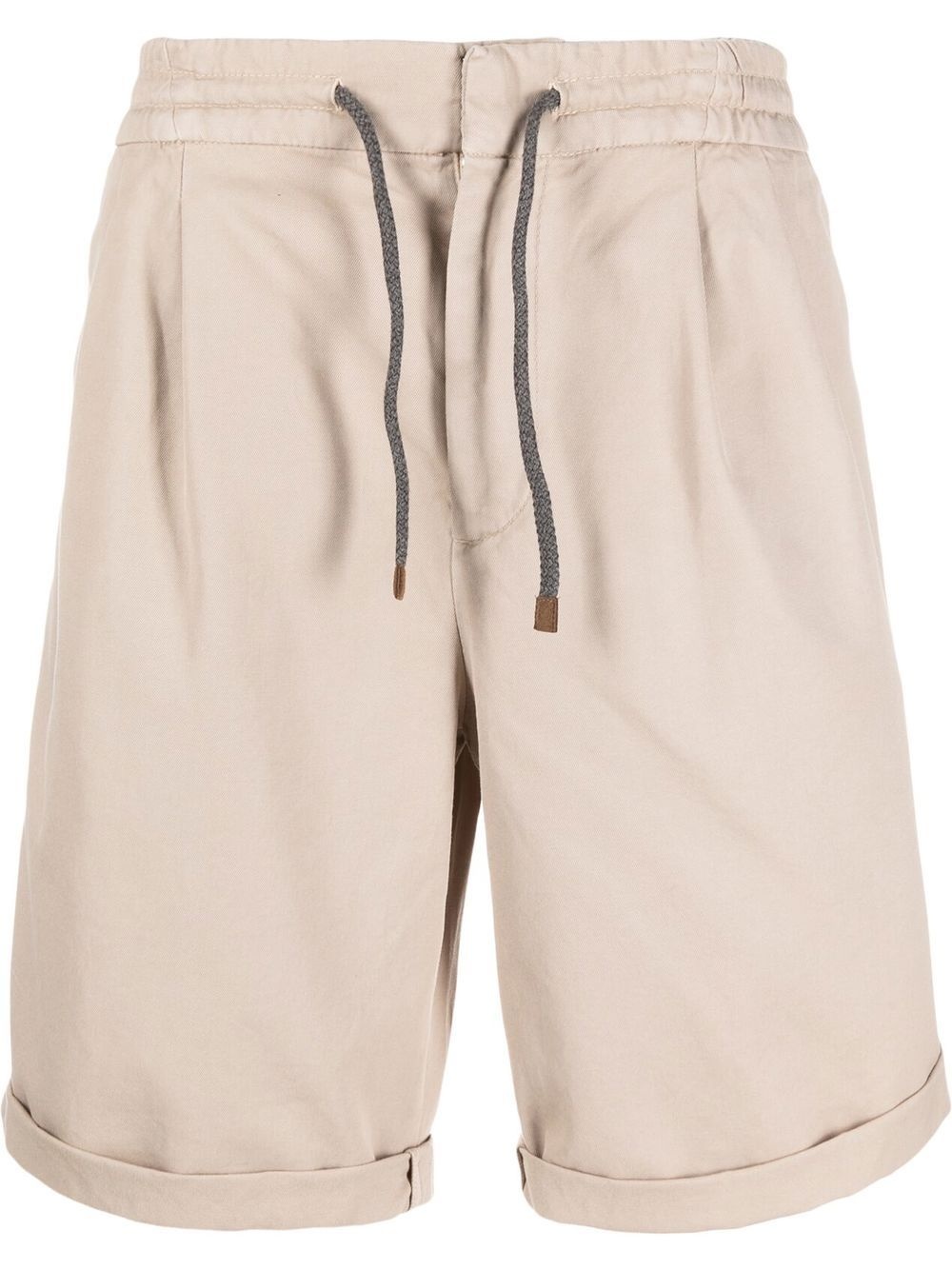 turn-up hem bermuda shorts - 1