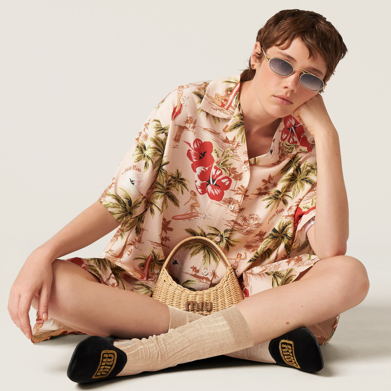 Miu Miu Velvet slippers outlook