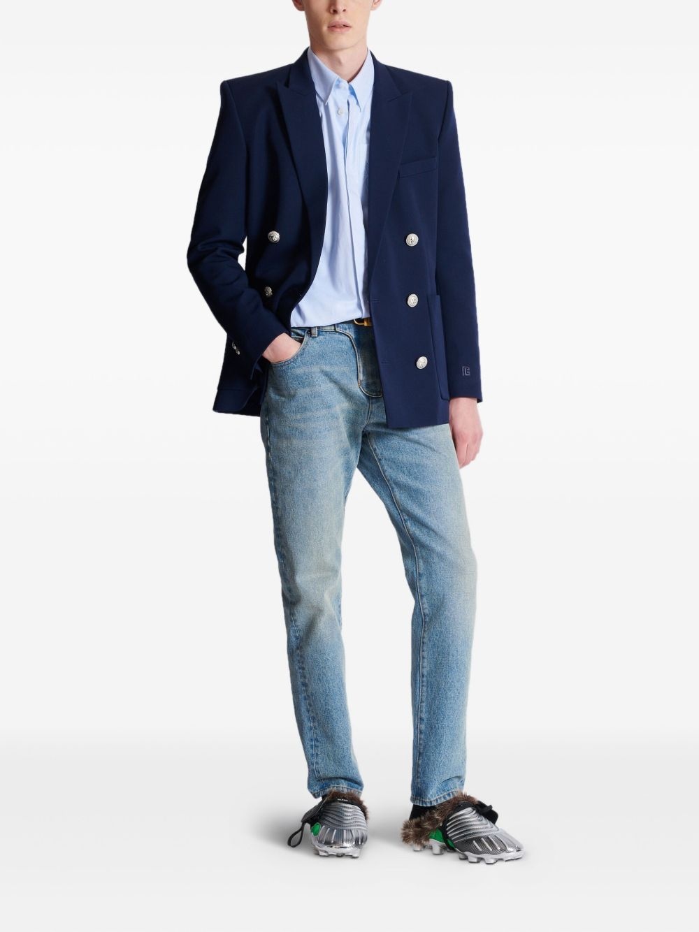 logo-embroidered shirt - 2